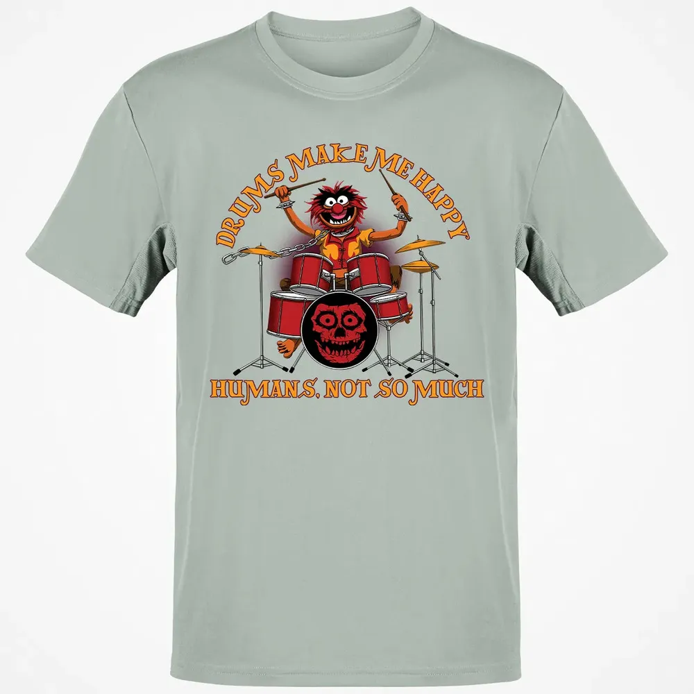 Drums Make Me Happy Classic Unisex T-Shirt - 3