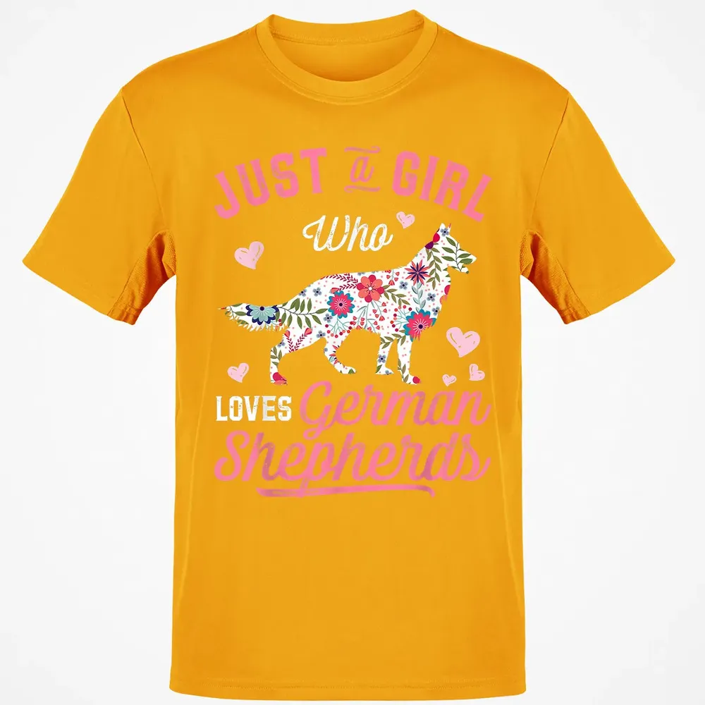 Just a Girl Who Loves German Shepherd Classic Unisex T-Shirt - 5