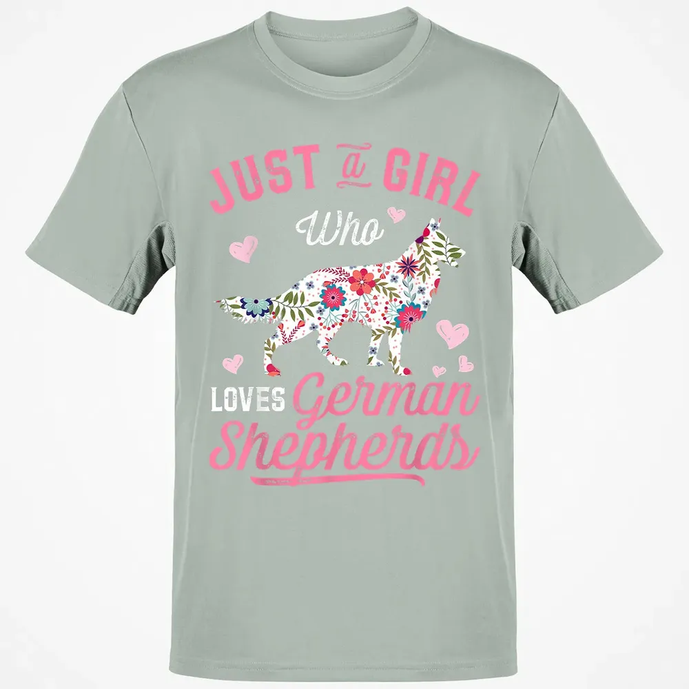 Just a Girl Who Loves German Shepherd Classic Unisex T-Shirt - 3