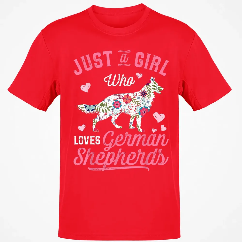 Just a Girl Who Loves German Shepherd Classic Unisex T-Shirt - 11