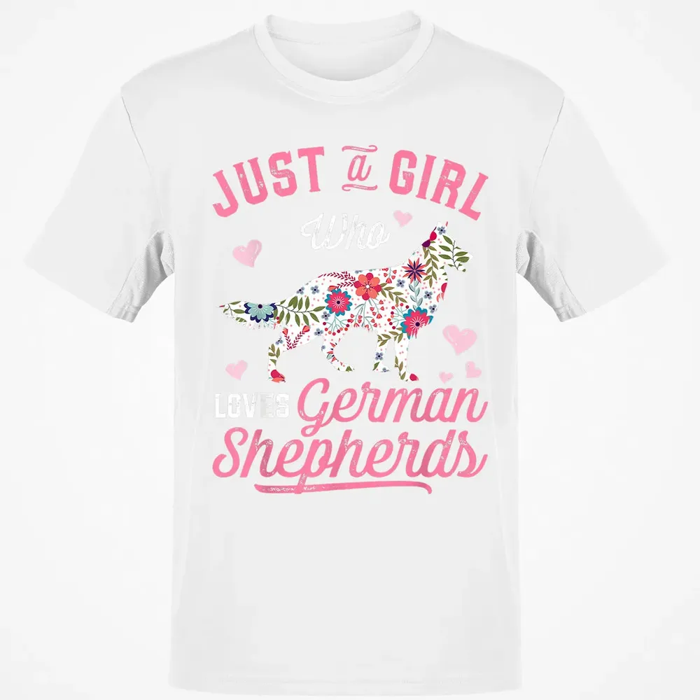 Just a Girl Who Loves German Shepherd Classic Unisex T-Shirt - 13