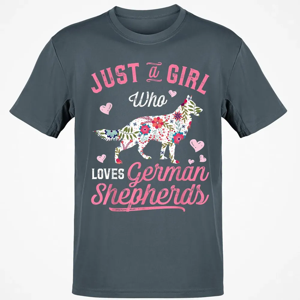 Just a Girl Who Loves German Shepherd Classic Unisex T-Shirt - 4