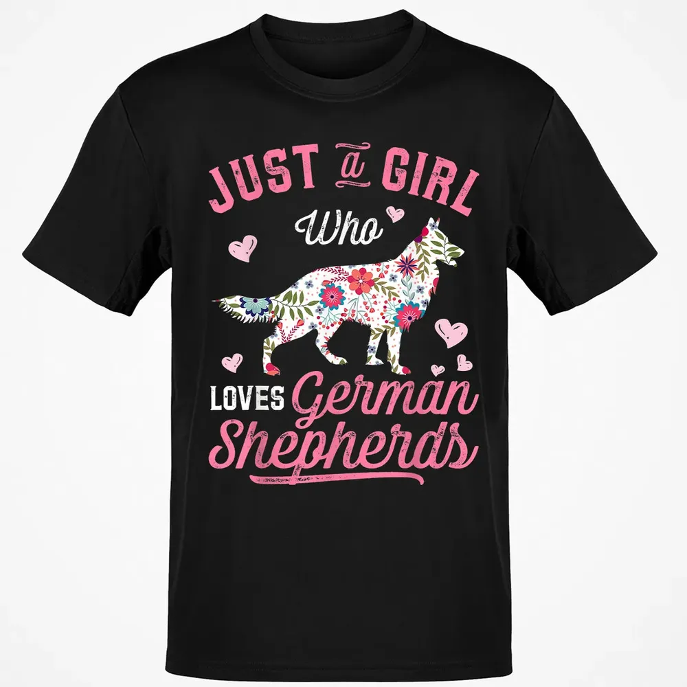 Just a Girl Who Loves German Shepherd Classic Unisex T-Shirt - 2