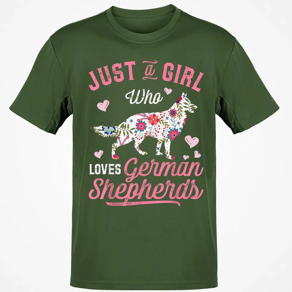 Just a Girl Who Loves German Shepherd Classic Unisex T-Shirt - 7