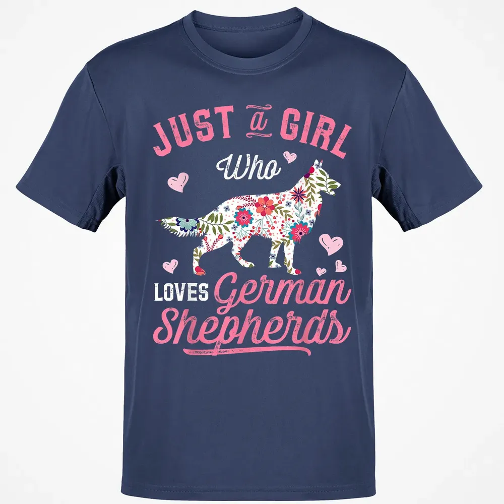 Just a Girl Who Loves German Shepherd Classic Unisex T-Shirt - 8