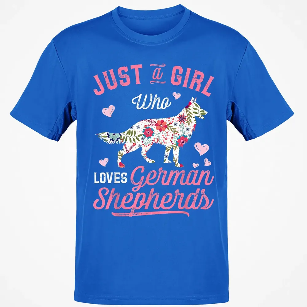 Just a Girl Who Loves German Shepherd Classic Unisex T-Shirt - 12