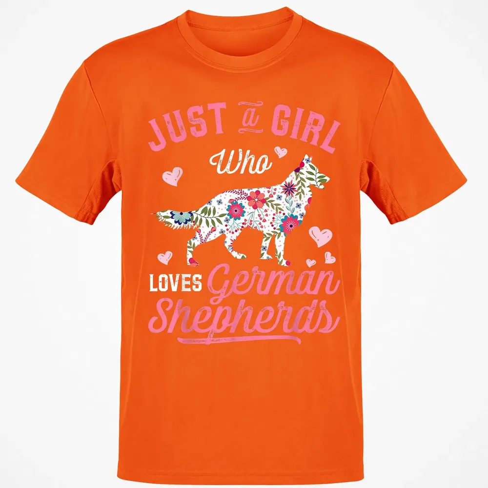 Just a Girl Who Loves German Shepherd Classic Unisex T-Shirt - 9