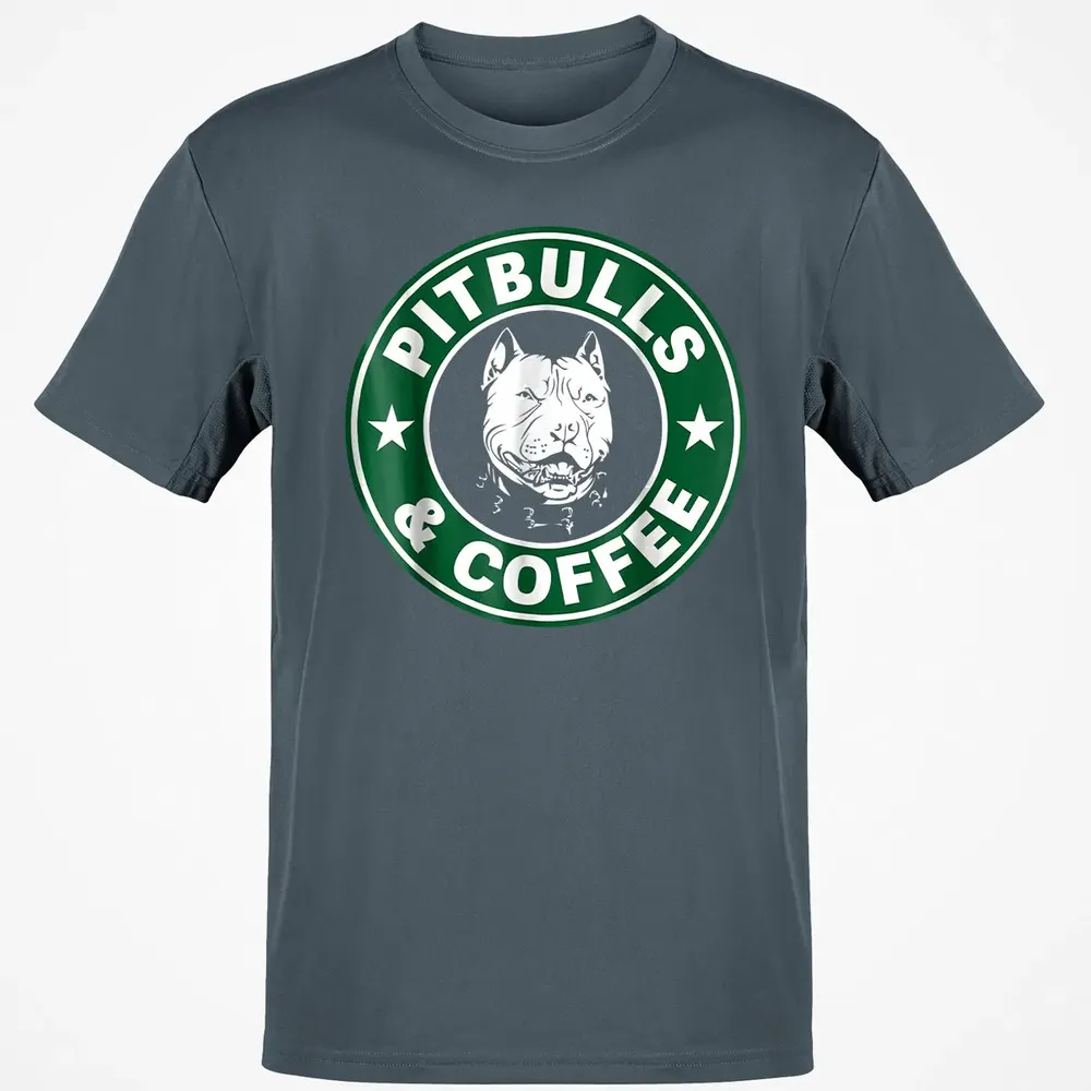 Pitbull and Coffee Classic Unisex T-Shirt - 4