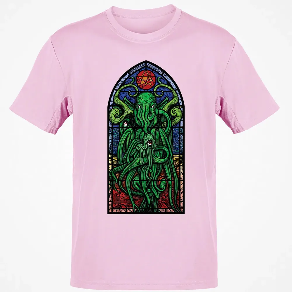 Stained Glass Cthulhu Classic Unisex T-Shirt - 6