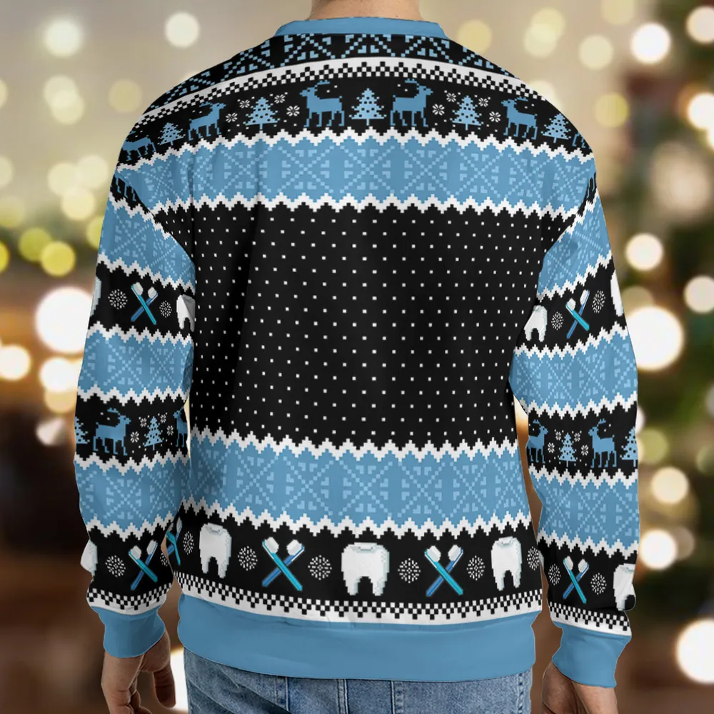 I'd Like To be A Dentist Misfit  Rudolph the Red Nosed Reindeer Ugly Christmas Sweatshirt - 2