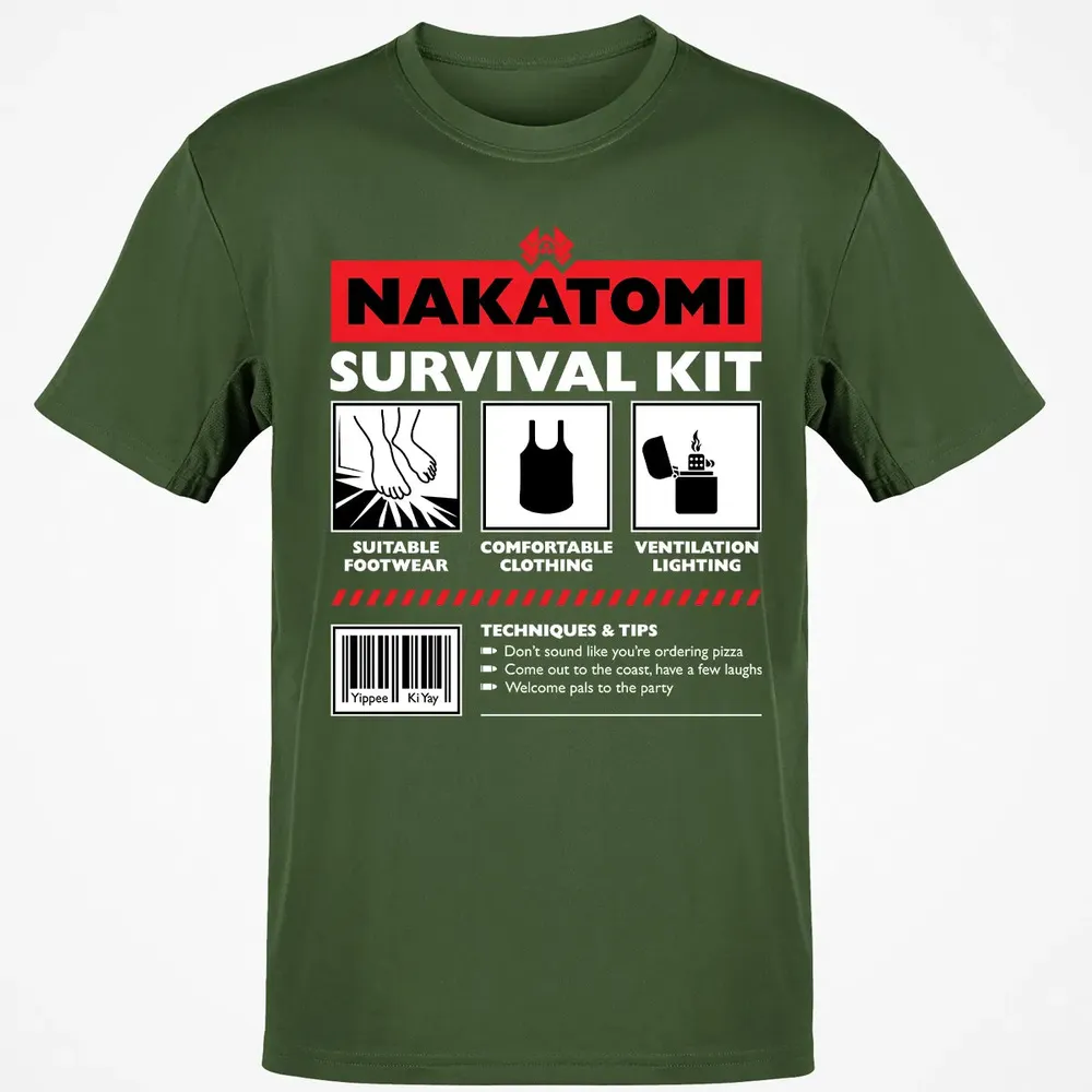 Nakatomi Survival Kit Classic Unisex T-Shirt - 7