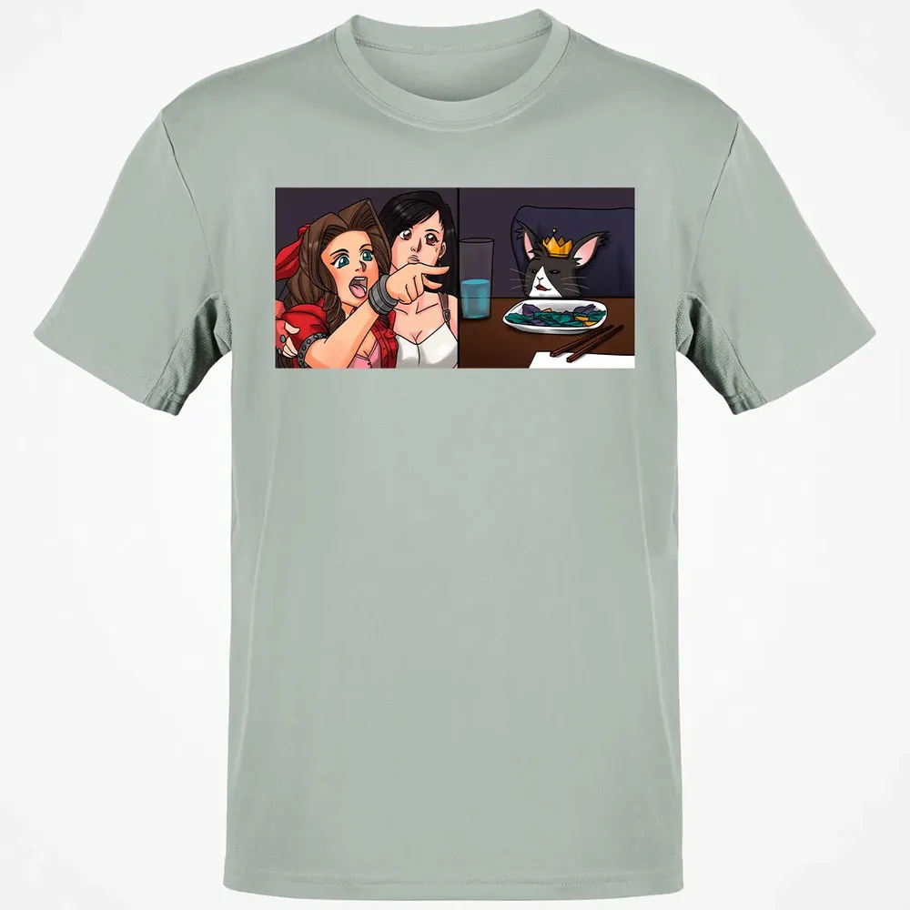 Aerith Yelling At Cat Classic Unisex T-Shirt - 3