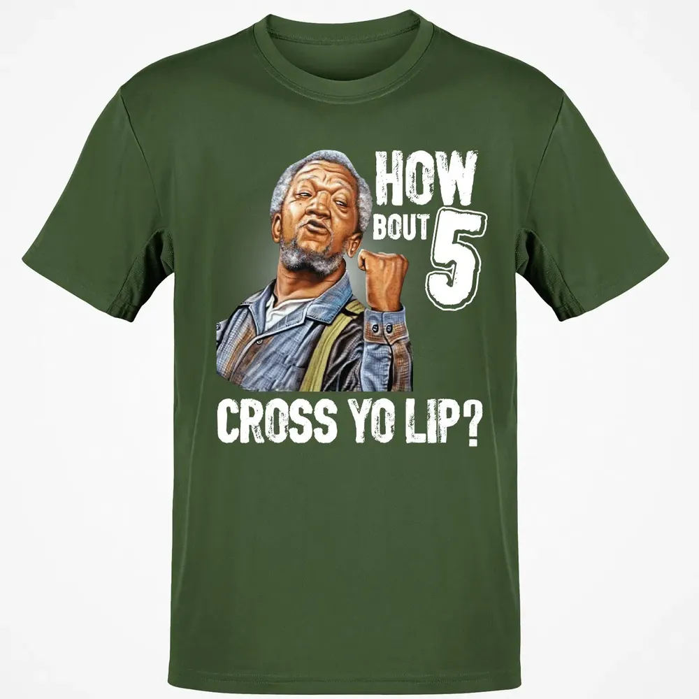 How Bout 5 Cross Yo Lip? Classic Unisex T-Shirt - 7