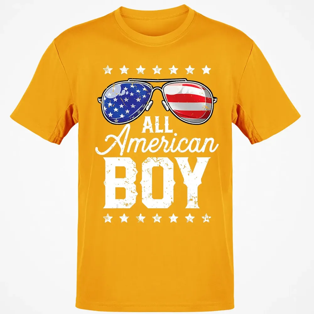 All American Boy 4th of July  Boys Kids Sunglasses Classic Unisex T-Shirt - 5