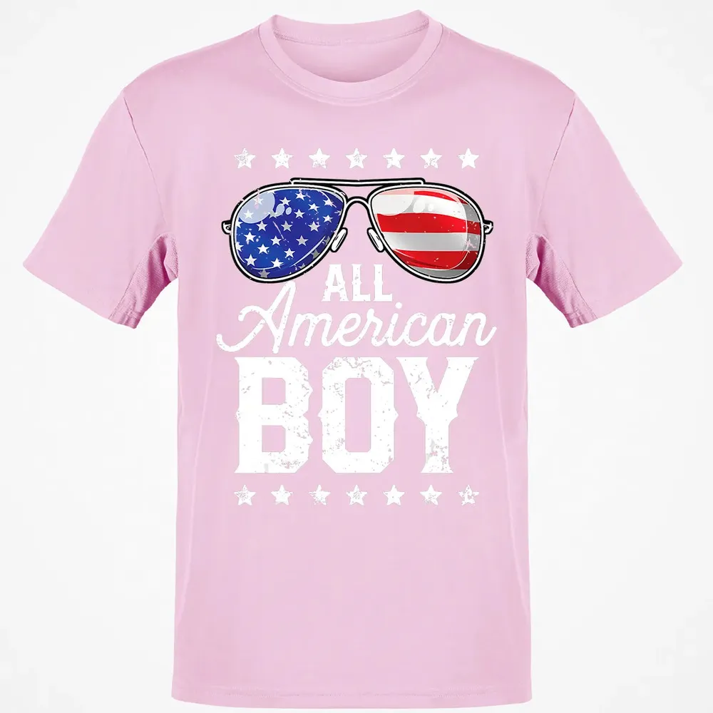 All American Boy 4th of July  Boys Kids Sunglasses Classic Unisex T-Shirt - 6