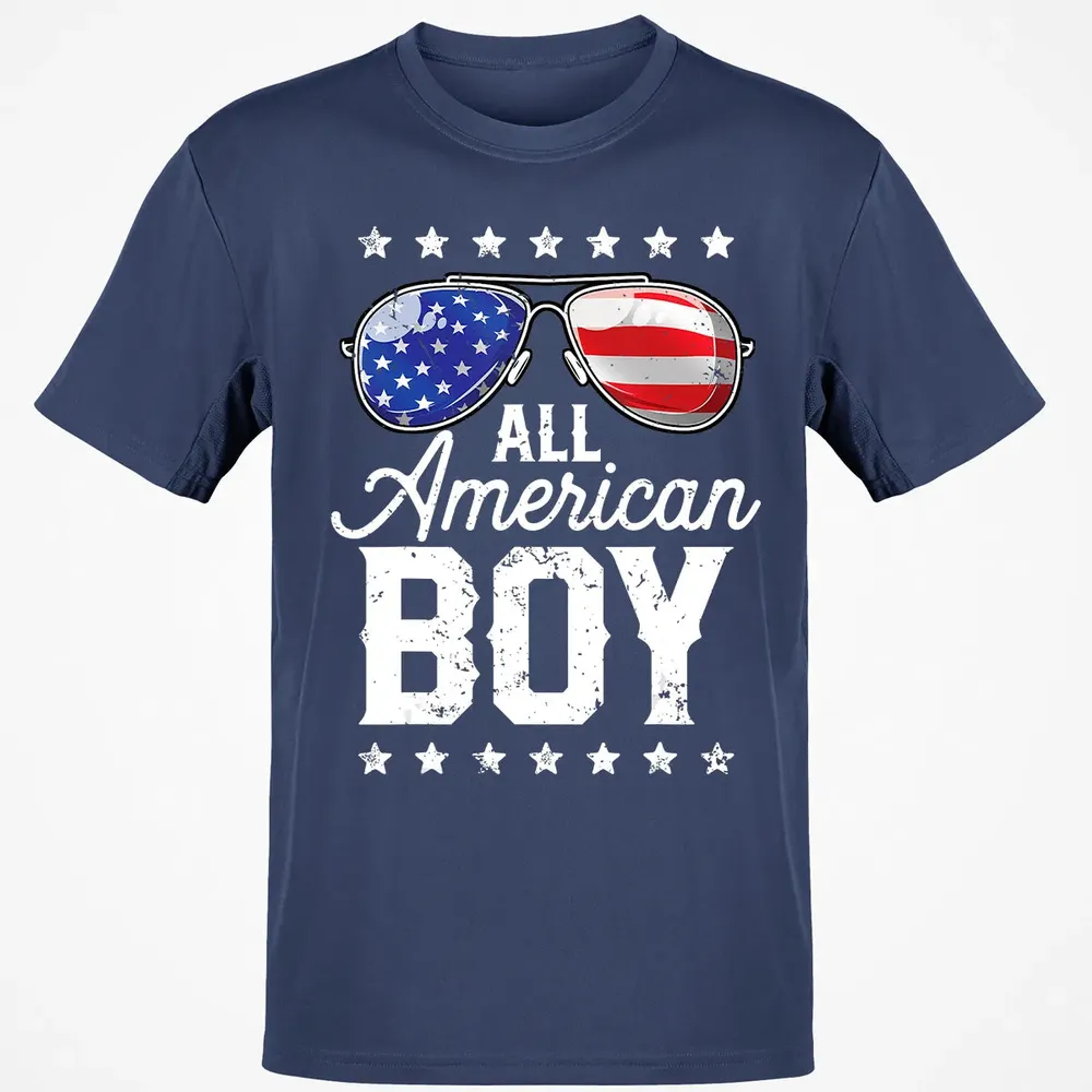All American Boy 4th of July  Boys Kids Sunglasses Classic Unisex T-Shirt - 8