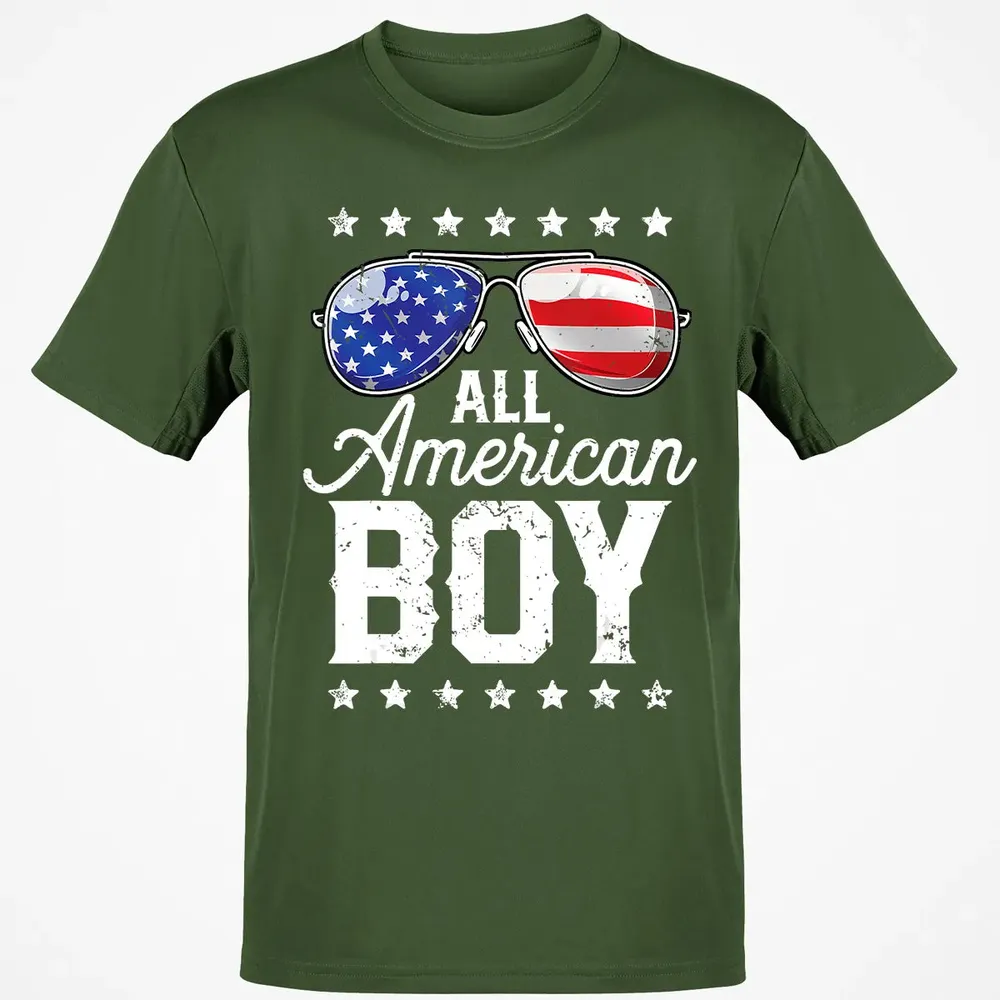 All American Boy 4th of July  Boys Kids Sunglasses Classic Unisex T-Shirt - 7