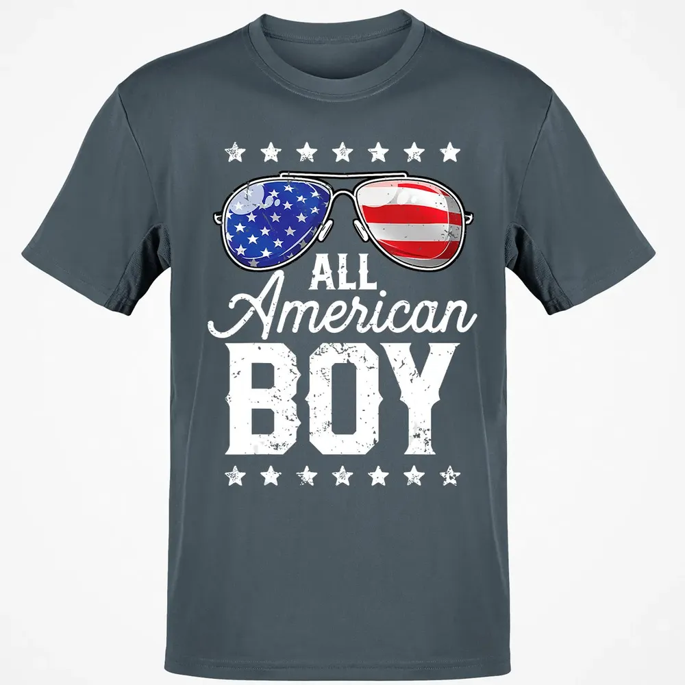 All American Boy 4th of July  Boys Kids Sunglasses Classic Unisex T-Shirt - 4