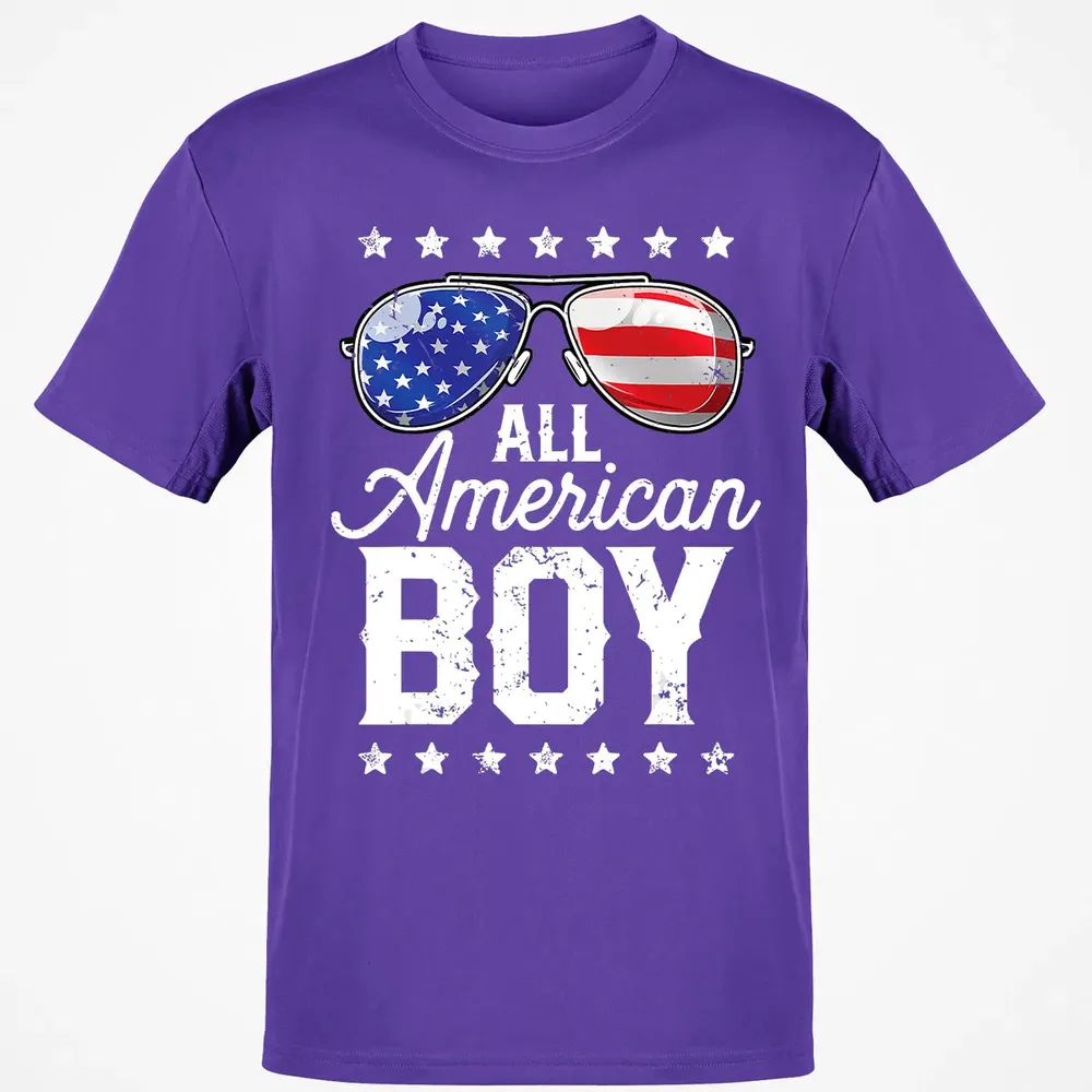 All American Boy 4th of July  Boys Kids Sunglasses Classic Unisex T-Shirt - 10