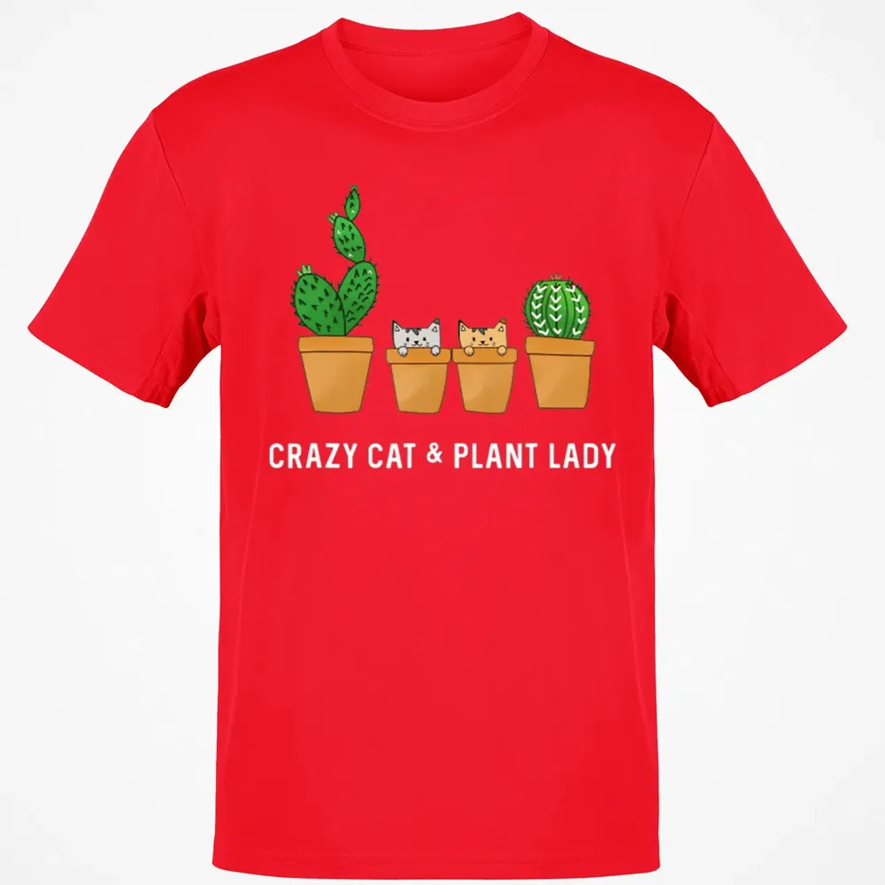 Catcus Cat Cactus Succulent Crazy Plant Mom Gift Classic Unisex T-Shirt - 11