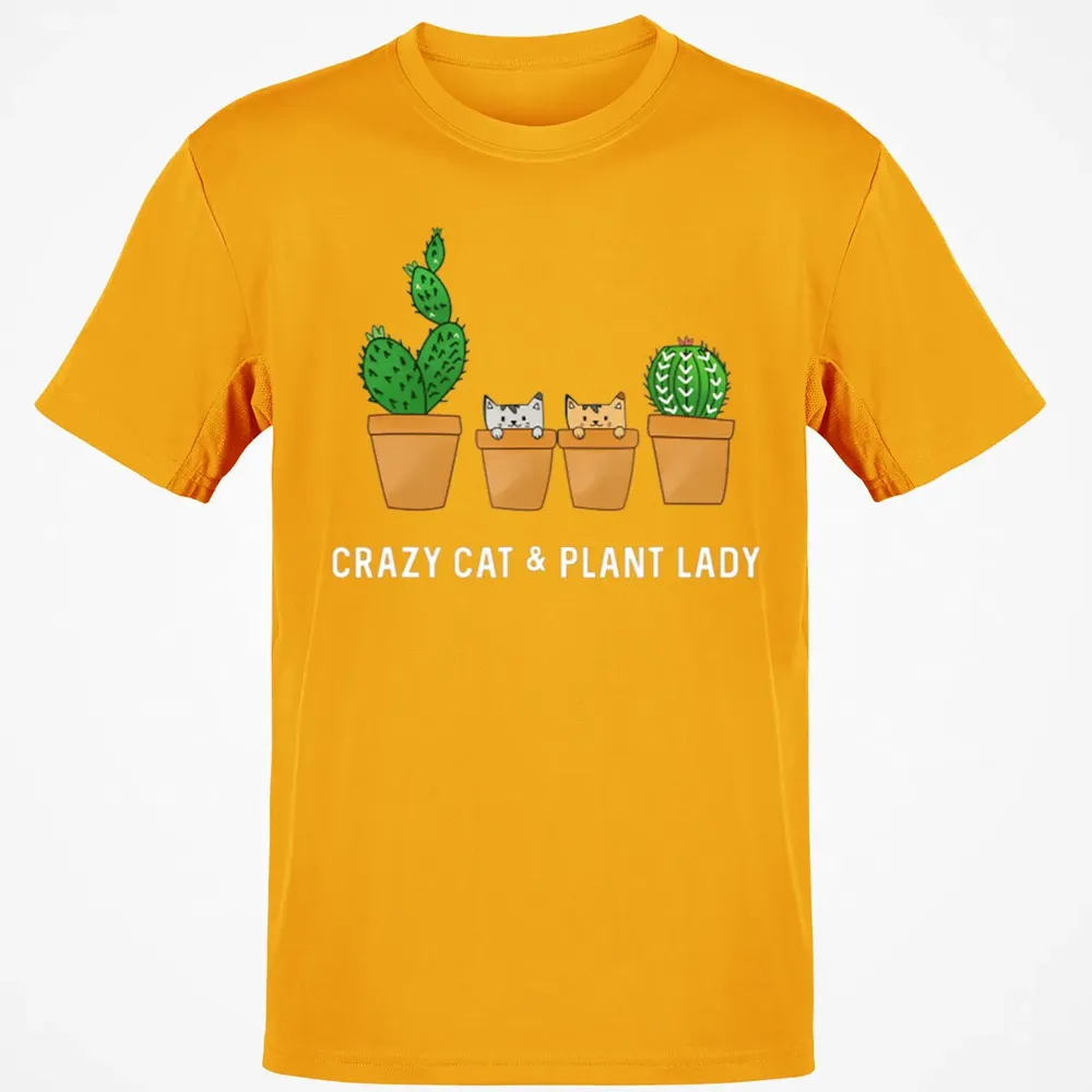 Catcus Cat Cactus Succulent Crazy Plant Mom Gift Classic Unisex T-Shirt - 5