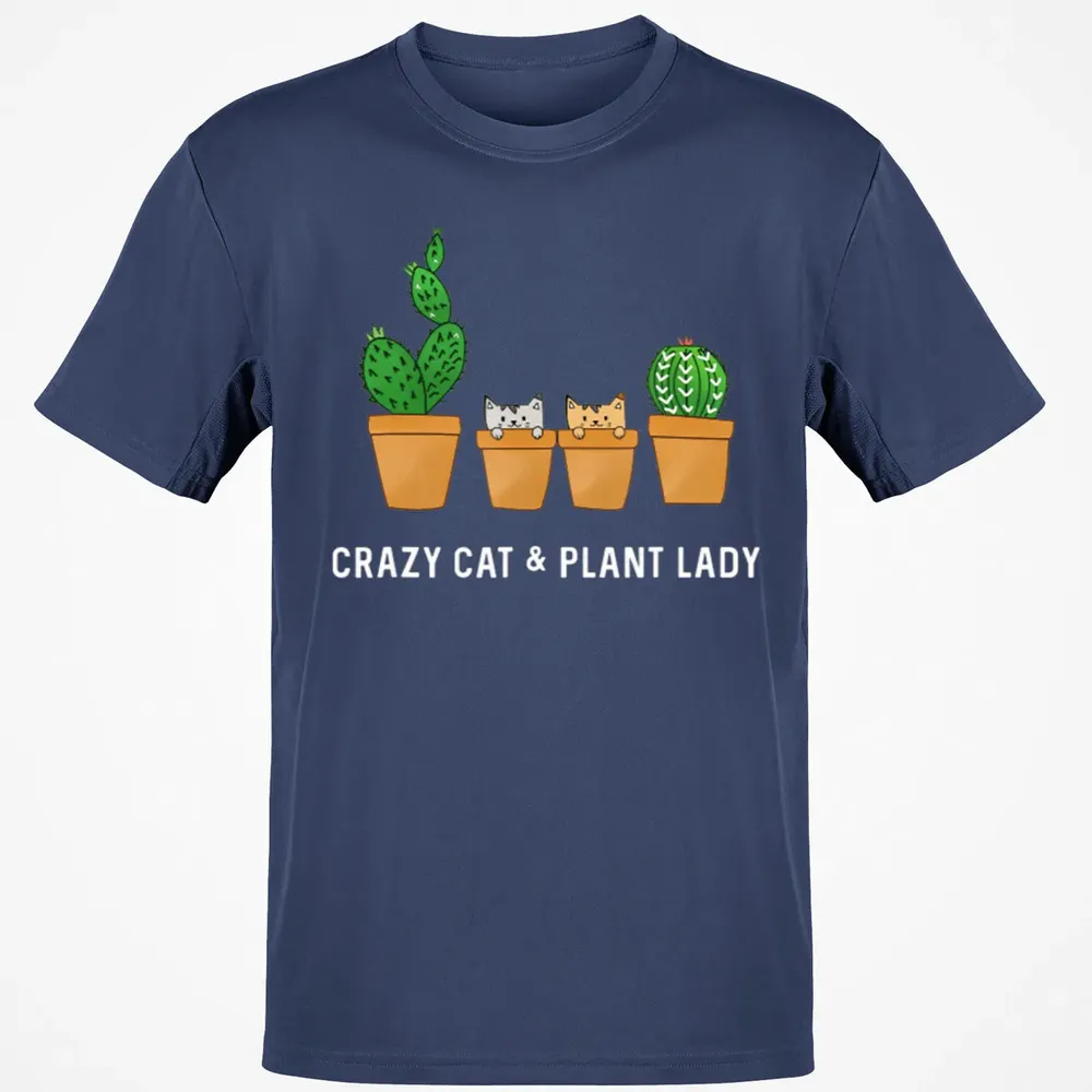 Catcus Cat Cactus Succulent Crazy Plant Mom Gift Classic Unisex T-Shirt - 8