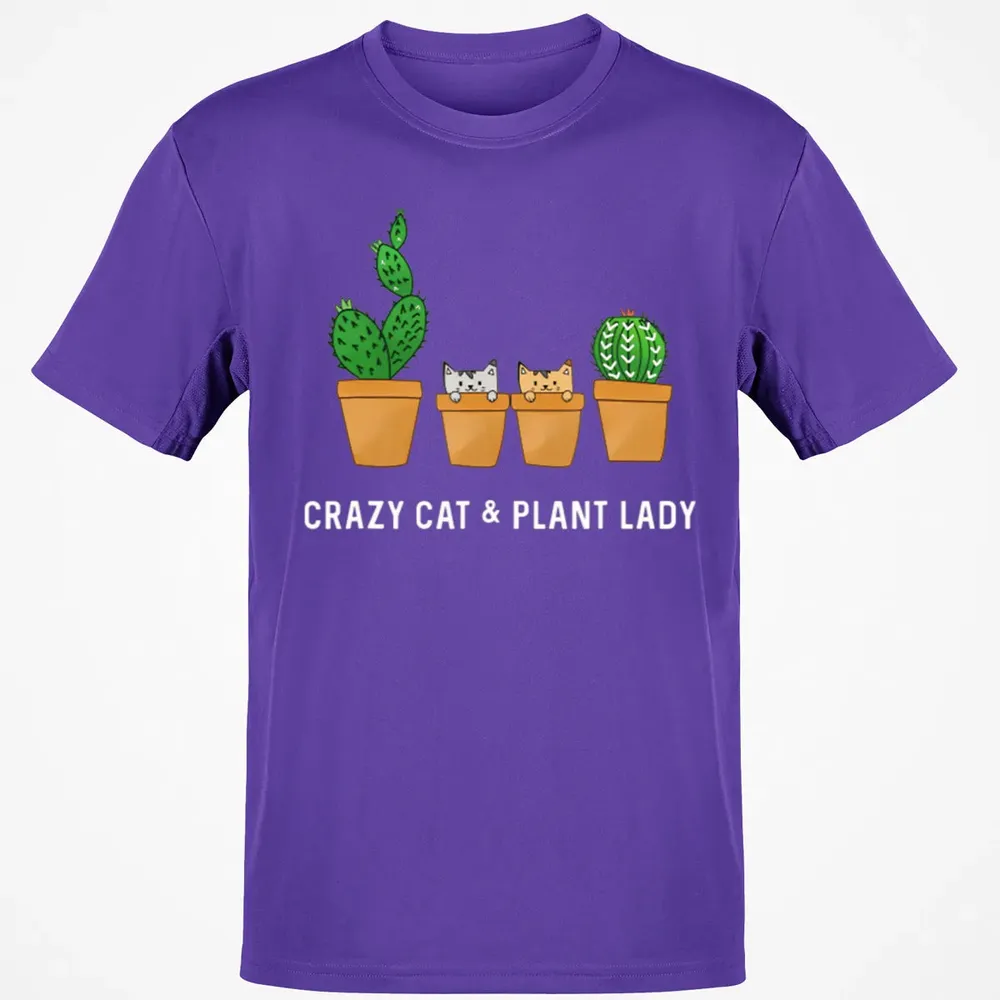 Catcus Cat Cactus Succulent Crazy Plant Mom Gift Classic Unisex T-Shirt - 10