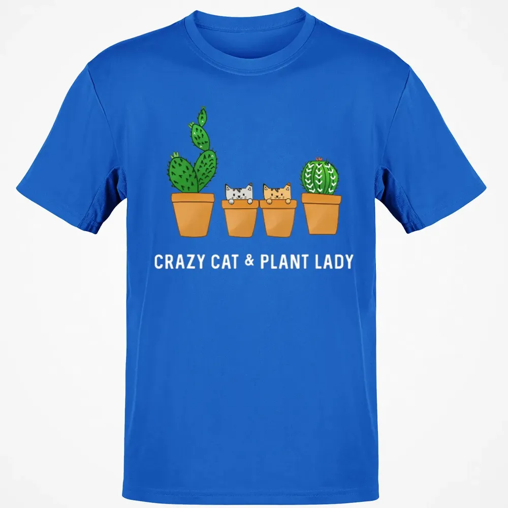 Catcus Cat Cactus Succulent Crazy Plant Mom Gift Classic Unisex T-Shirt - 12