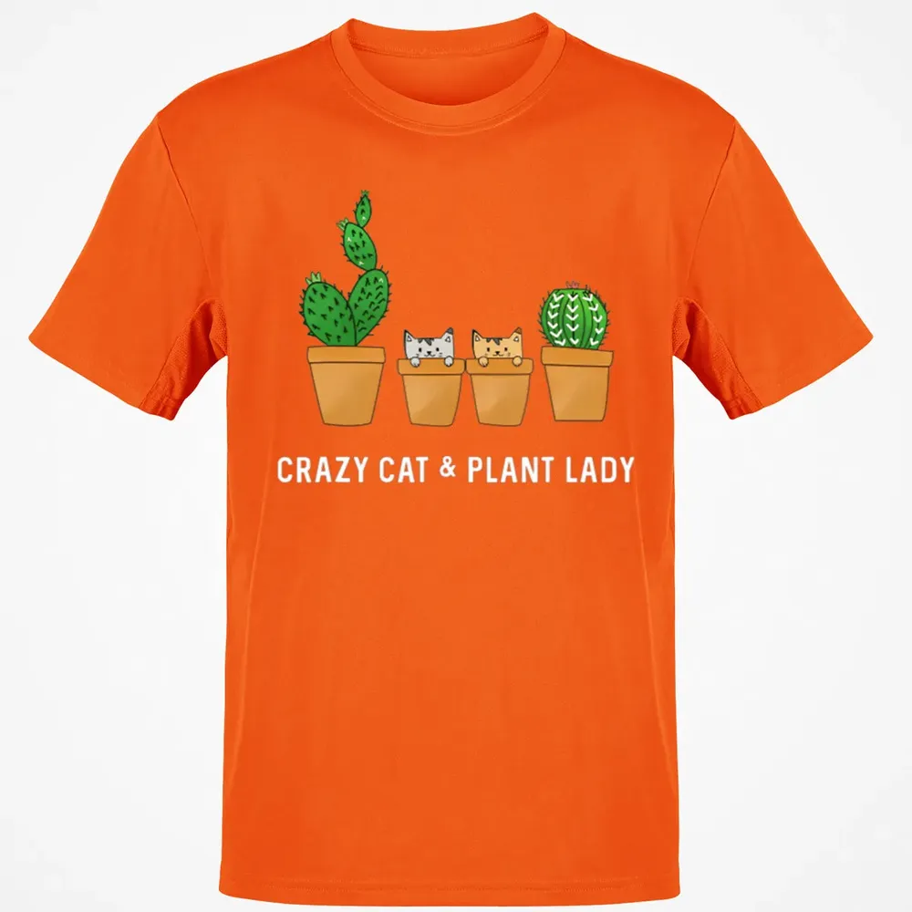 Catcus Cat Cactus Succulent Crazy Plant Mom Gift Classic Unisex T-Shirt - 9