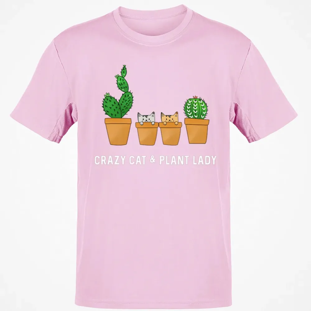 Catcus Cat Cactus Succulent Crazy Plant Mom Gift Classic Unisex T-Shirt - 6