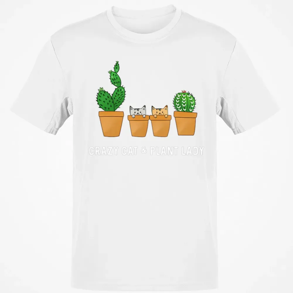 Catcus Cat Cactus Succulent Crazy Plant Mom Gift Classic Unisex T-Shirt - 13
