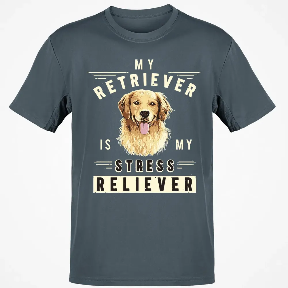 My Retriever Is My Stress Reliever Classic Unisex T-Shirt - 4