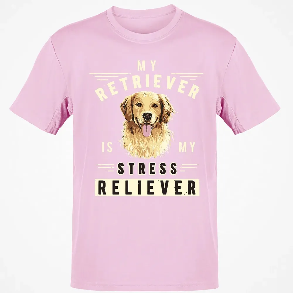 My Retriever Is My Stress Reliever Classic Unisex T-Shirt - 6