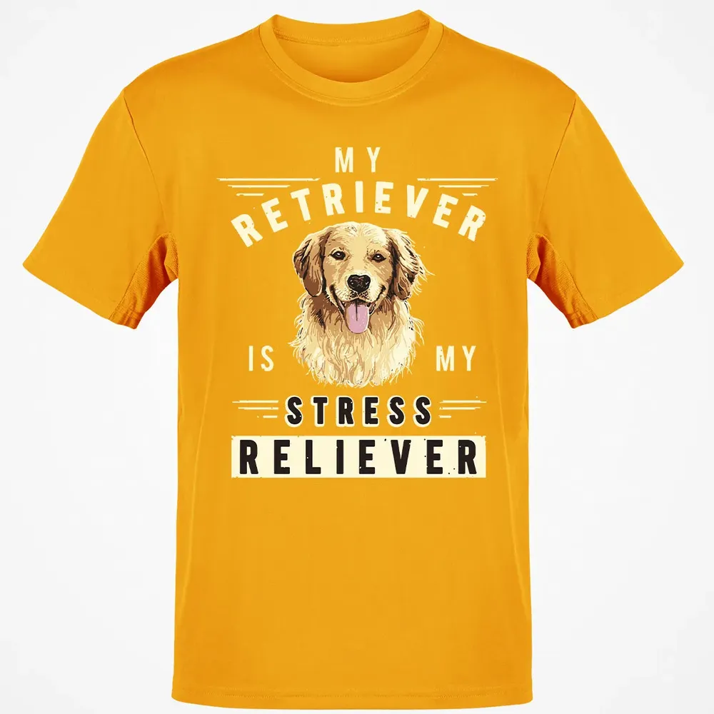 My Retriever Is My Stress Reliever Classic Unisex T-Shirt - 5