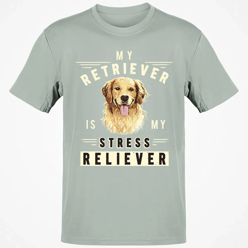 My Retriever Is My Stress Reliever Classic Unisex T-Shirt - 3