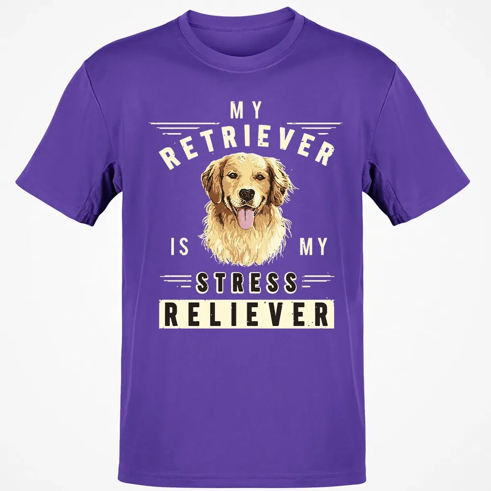 My Retriever Is My Stress Reliever Classic Unisex T-Shirt - 10