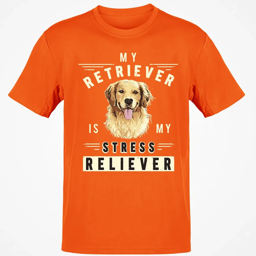 My Retriever Is My Stress Reliever Classic Unisex T-Shirt - 9