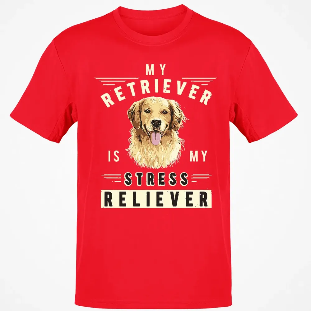 My Retriever Is My Stress Reliever Classic Unisex T-Shirt - 11