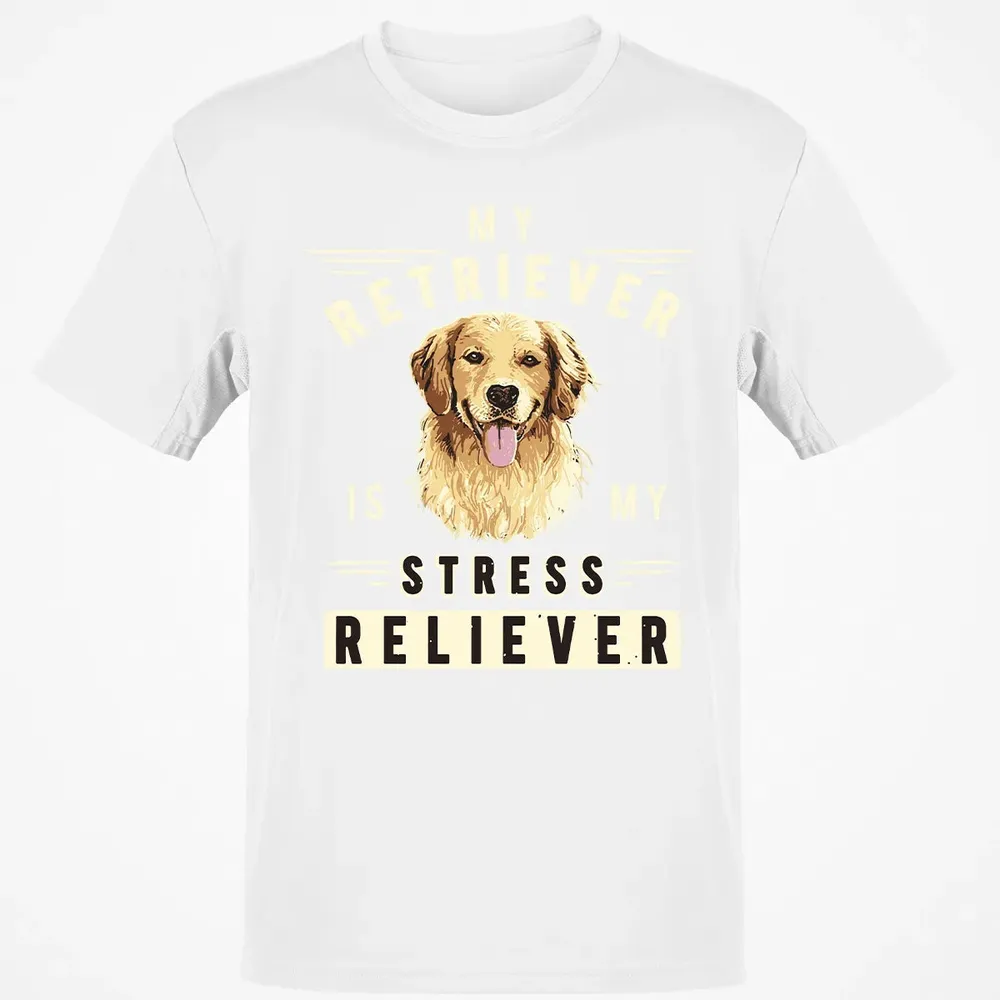 My Retriever Is My Stress Reliever Classic Unisex T-Shirt - 13