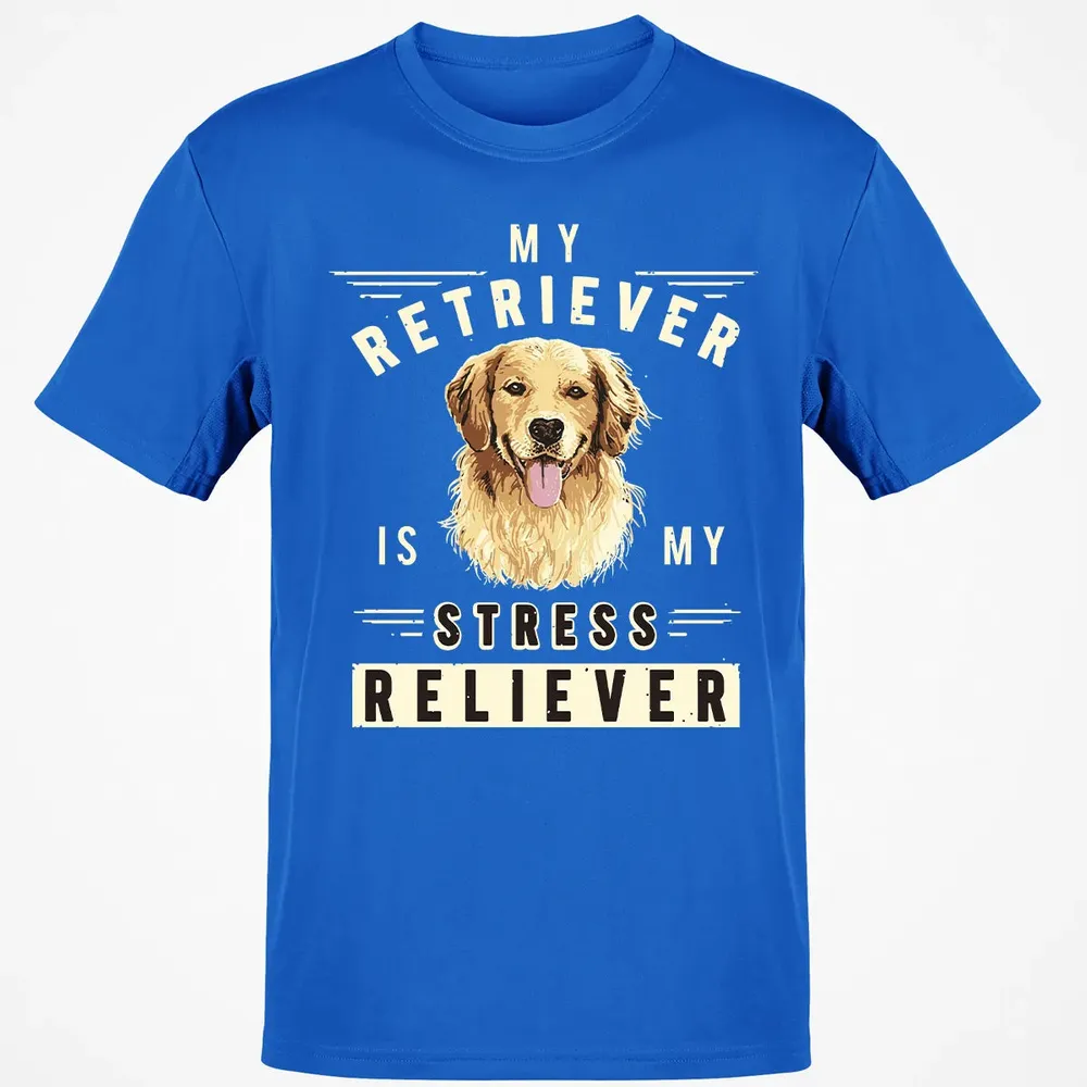 My Retriever Is My Stress Reliever Classic Unisex T-Shirt - 12