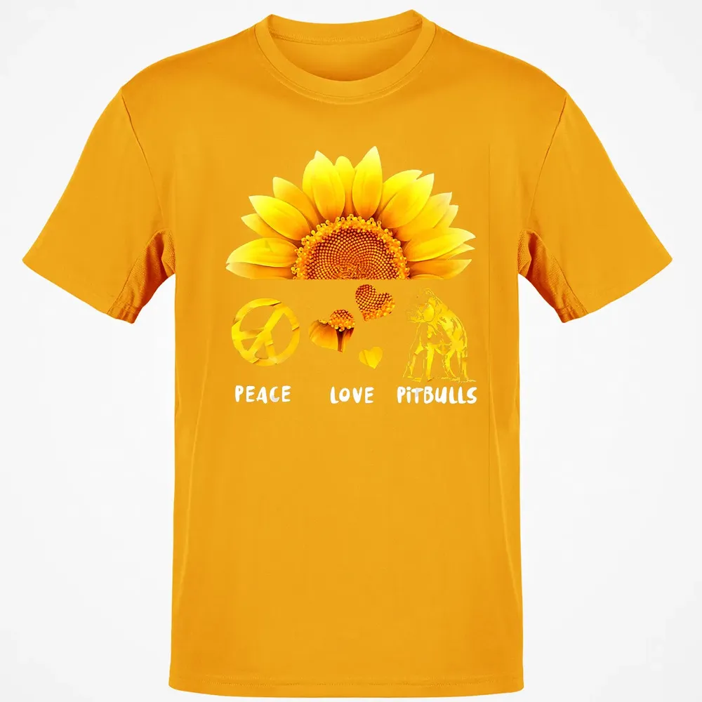 Peace + Love + Pitbulls Classic Unisex T-Shirt - 5