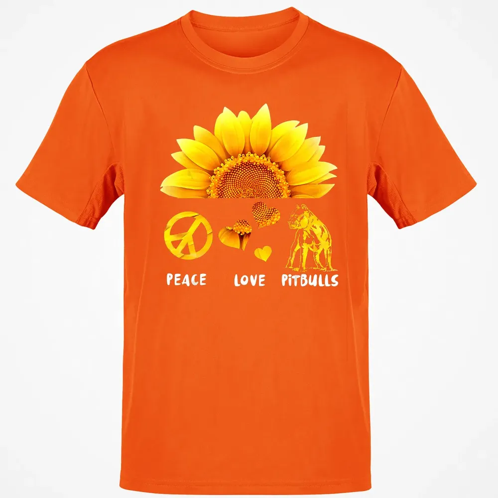 Peace + Love + Pitbulls Classic Unisex T-Shirt - 9