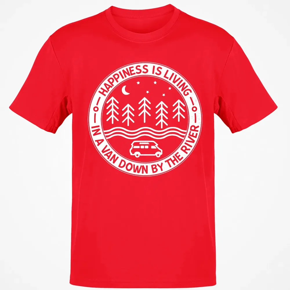 Happiness Is Living In A Van Down By The River Classic Unisex T-Shirt - 11