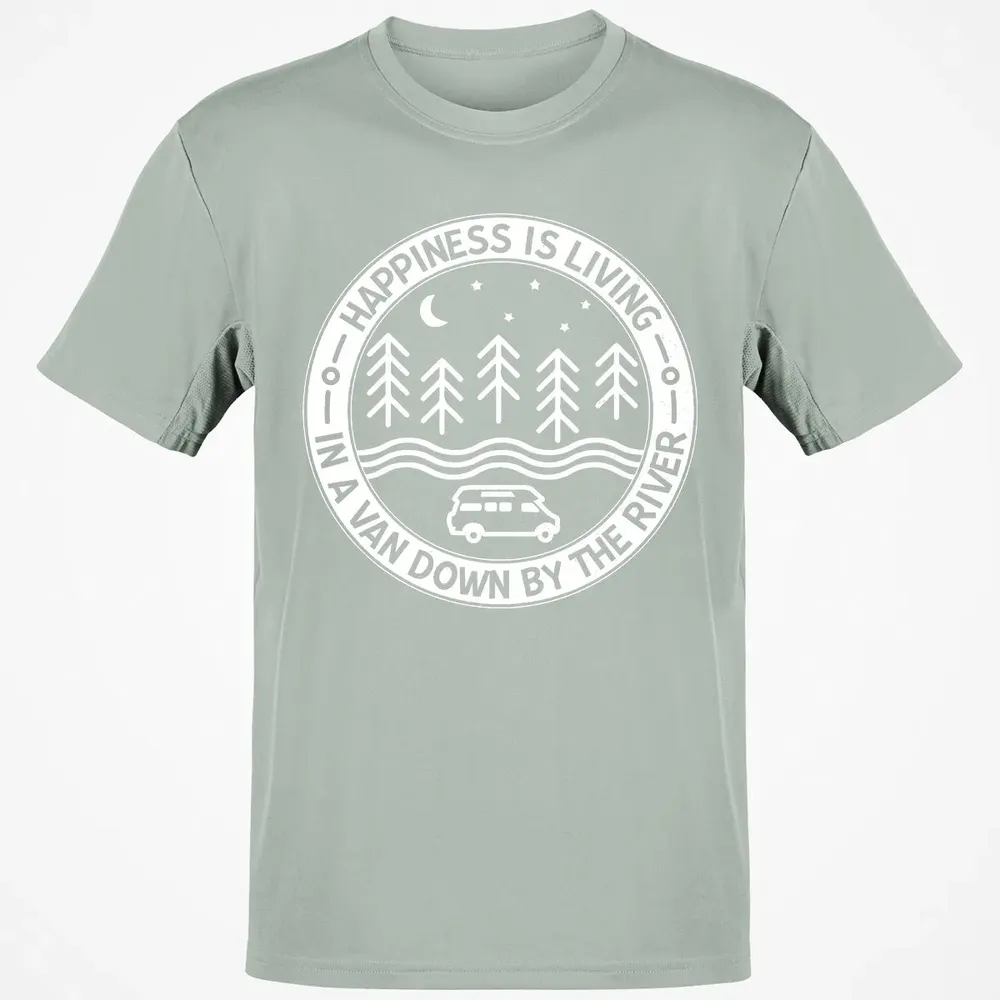 Happiness Is Living In A Van Down By The River Classic Unisex T-Shirt - 3