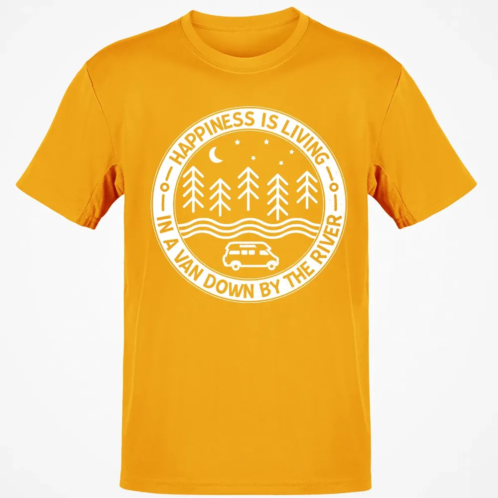 Happiness Is Living In A Van Down By The River Classic Unisex T-Shirt - 5