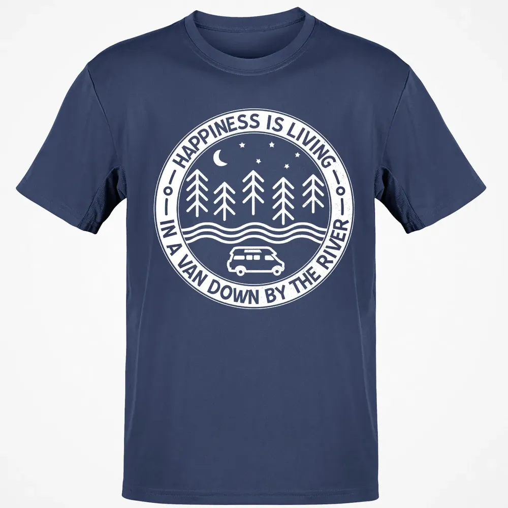 Happiness Is Living In A Van Down By The River Classic Unisex T-Shirt - 8