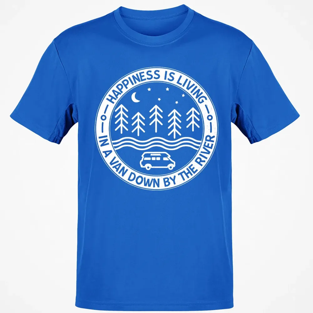 Happiness Is Living In A Van Down By The River Classic Unisex T-Shirt - 12