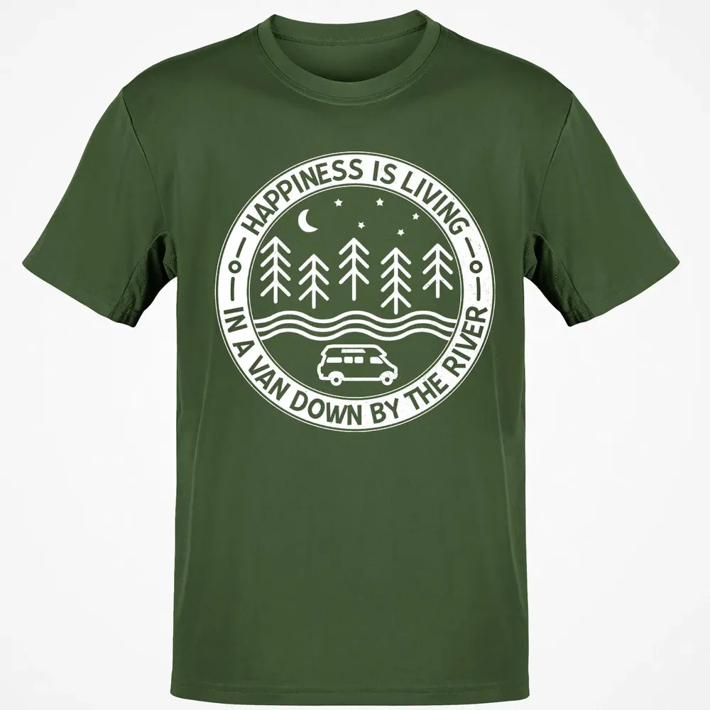 Happiness Is Living In A Van Down By The River Classic Unisex T-Shirt - 7