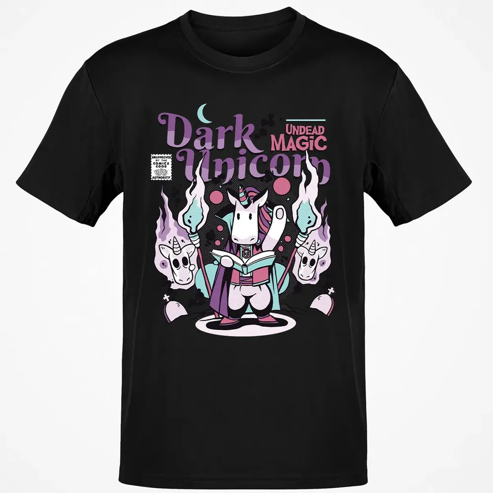 Dark Unicorn Undead Magic Classic Unisex T-Shirt - 2