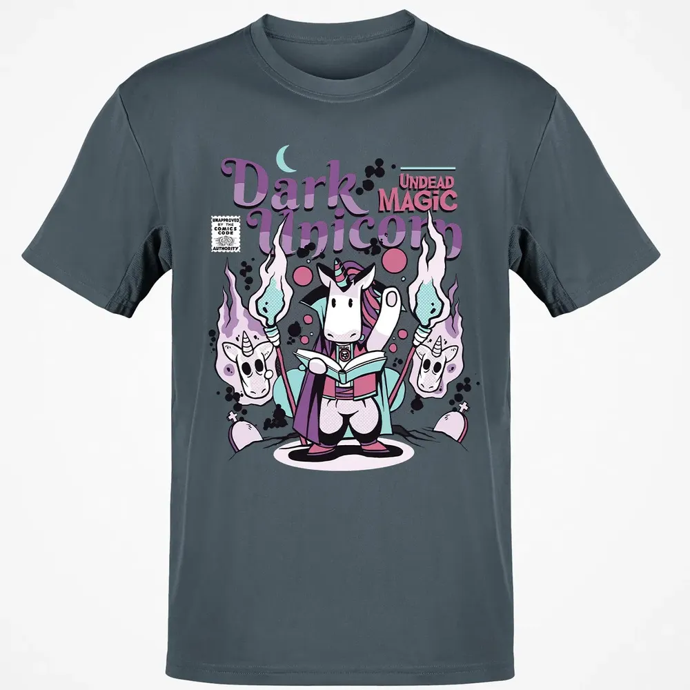 Dark Unicorn Undead Magic Classic Unisex T-Shirt - 4